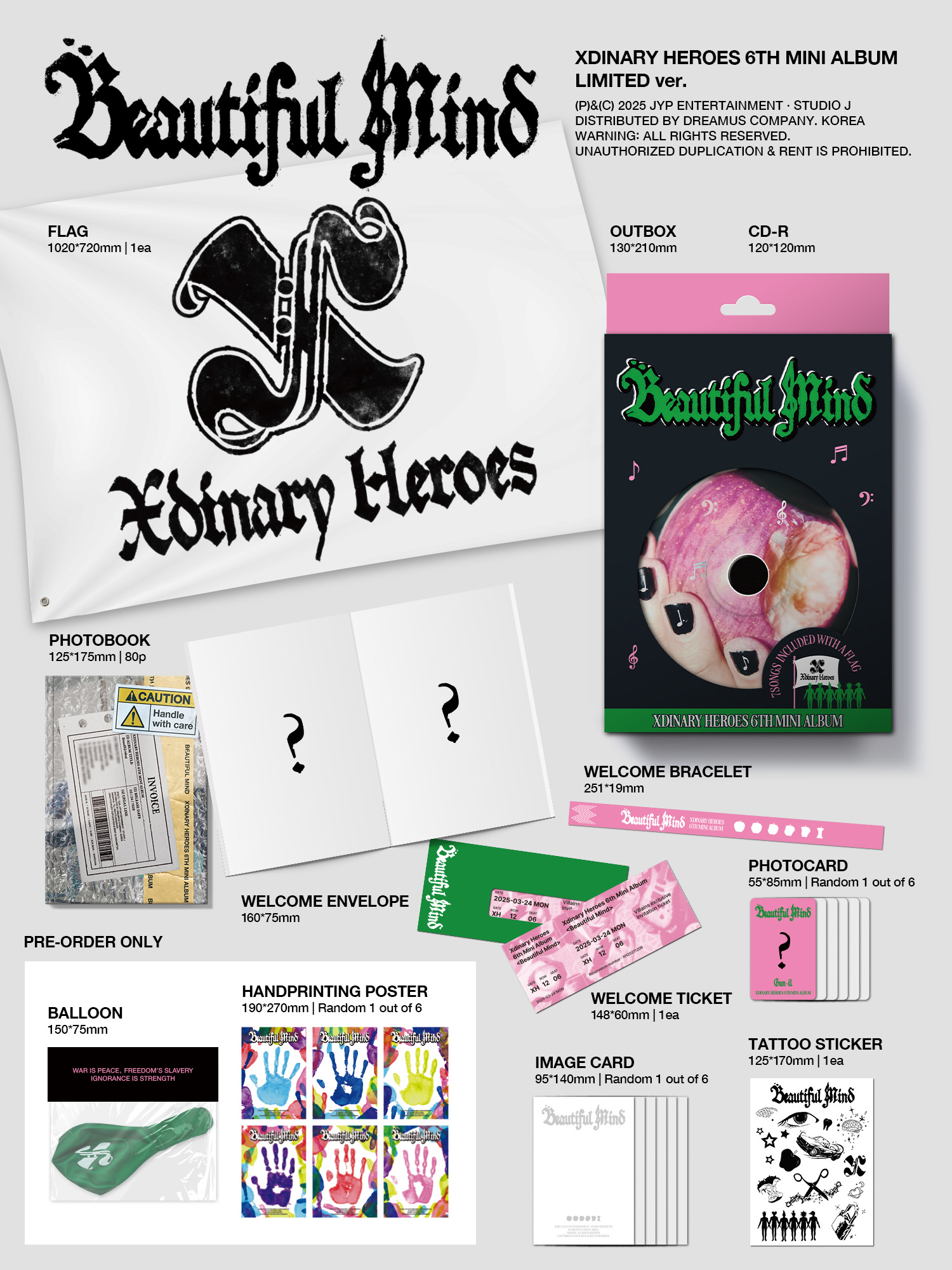 Xdinary Heroes - [Beautiful Mind] (LIMITED Ver.)